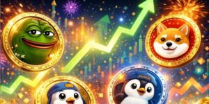 4 memecoins con grandes subidas